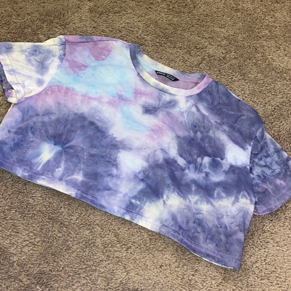 Shein tye dye crop top